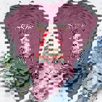 Tattoo 'Santa's Got Ink' Women's Heather T-Shirt - Monsterry