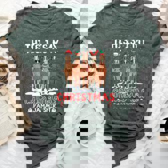 This Is My Christmas Pajama Horse Lover Matching Boys Girls Bella Canvas T-shirt - Seseable