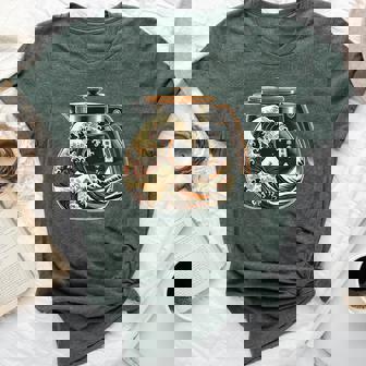 The Great Wave Of Coffee Coffee Japanese I Love Coffee Bella Canvas T-shirt | Mazezy