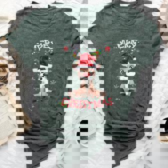 Merry Christmas Reindeer Xmas Family Women Bella Canvas T-shirt - Thegiftio