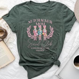 Nutcracker Mom Social Club Nutcracker Christmas Festive Bella Canvas T-shirt - Thegiftio UK