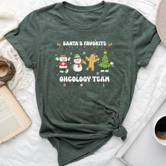 Oncology Christmas Crew Chemotherapy Nurse Techs Np Can Bella Canvas T-shirt - Thegiftio UK