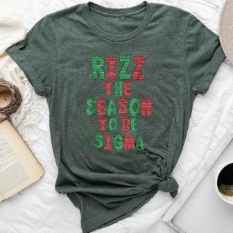 Rizz The Season Gen Alpha Slang Christmas Teacher Bella Canvas T-shirt - Thegiftio UK