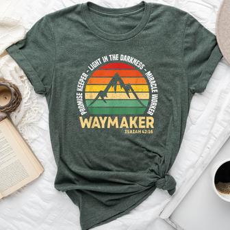 Waymaker Promise Keeper Miracle Worker Christian Believer Bella Canvas T-shirt - Thegiftio UK