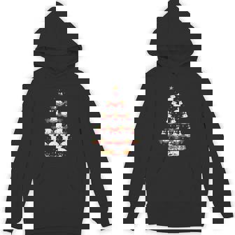 Arctic Hare Animal Xmas Lighting Arctic Hare Christmas Tree Premium Unisex Hoodie - Monsterry