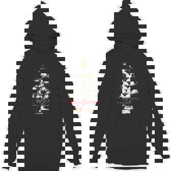 Arctic Hare Lover Matching Santa Arctic Hare Christmas Tree Unisex Hoodie - Monsterry