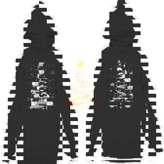 Baseball Christmas Tree Light Xmas Baseball Boys Kids Unisex Hoodie - Monsterry