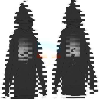 Beautiful Silhouette Sunset Lantern Festival Desert Freedom Unisex Hoodie - Monsterry