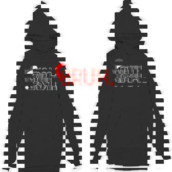 Bruh Christmas Plaid Teens Boys Kids Xmas Pajamas Unisex Hoodie - Monsterry