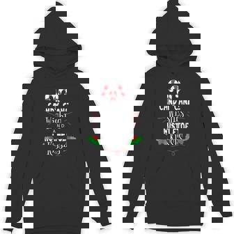 Candy Cane Wishes And Mistletoe Kisses Christmas Unisex Hoodie - Monsterry
