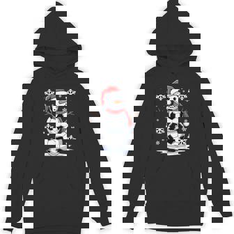 Christmas Soccer Balls Snowman Soccer Balls Christmas Unisex Hoodie - Monsterry