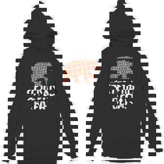Christmas Stepdad Bear Red Buffalo Plaid Xmas Falimy Pajama Unisex Hoodie - Monsterry