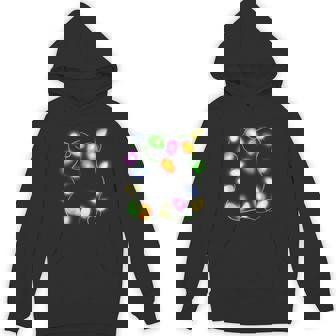 Christmas Tree Lights Glowing Festive Graphic Tank Top Unisex Hoodie - Monsterry