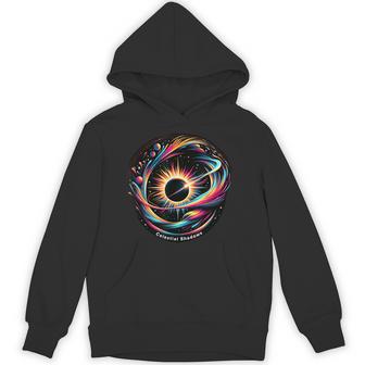 Cosmic Dance Eclipse Celestial Shadows Unisex Hoodie - Monsterry
