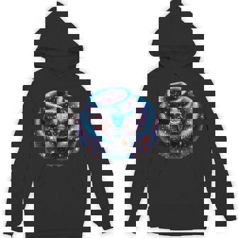 Cosmic Snake Galaxy Mystical Snake Art Glowing Serpent Unisex Hoodie - Monsterry