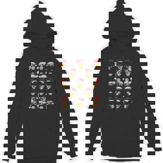 Creepy Anti Christmas Skulls With Santa Hats And Snow Flakes Tank Top Unisex Hoodie - Monsterry