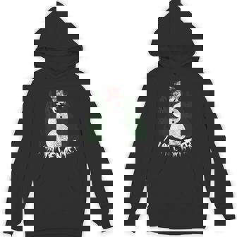 Creepy Snowman Happy About Cold Winter I Hate Winter Tank Top Unisex Hoodie - Monsterry