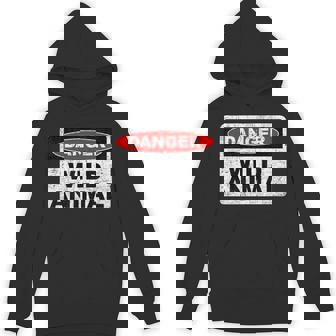 Danger Wild Animal Sign T Shirt Unisex Hoodie - Monsterry