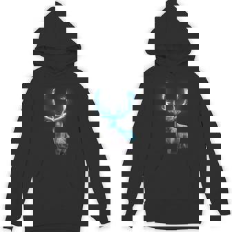 Deer Christmas Deer Glowing Deer Unisex Hoodie - Monsterry