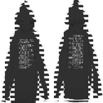Double Bass Player Bassist Musical Instrument Vintage Patent Unisex Hoodie - Monsterry