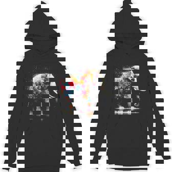 Double Exposure Thai Elephant Songkran Flower Water Festival Unisex Hoodie - Monsterry