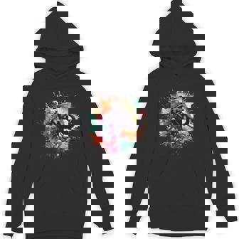 Double Exposure Thai Elephant Songkran Water Festival Flower Premium Unisex Hoodie - Monsterry