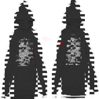 Dragon Christmas Ornaments Snow Xmas Hat Santa Claus Unisex Hoodie - Monsterry