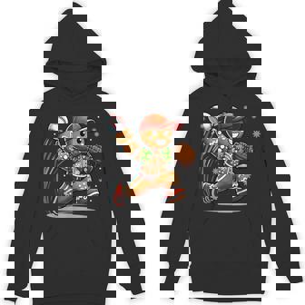 Gingerbread Baseball Christmas Xmas Sports Baseball Unisex Hoodie - Monsterry