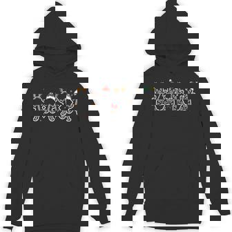 Gingerbread Skeleton Christmas Radiology Shir Xray Tech Unisex Hoodie - Monsterry