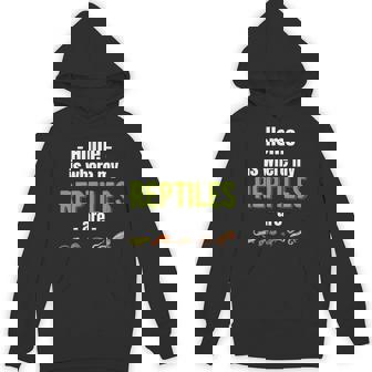Home Is Where My Reptiles Are Herpetologist Dragons Snakes Unisex Hoodie - Monsterry