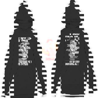 I'm So Nice Santa Came Twice Cool Tattoo Santa Claus Unisex Hoodie - Monsterry