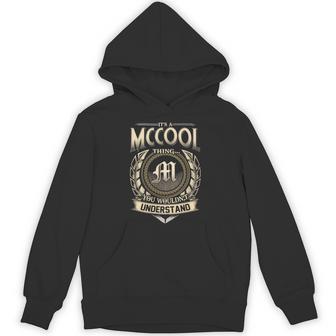 It's A Mccool Thing You Wouldn't Understand Name Vintage Hoodie - Thegiftio UK