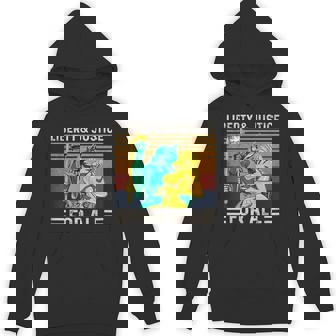 Liberty & Justice For All Lesbian Lgbt Pride Unisex Hoodie - Monsterry