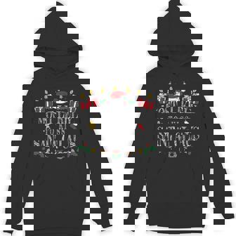 Most Likely To Kiss Santa Claus Holiday Spirit Premium Unisex Hoodie - Monsterry