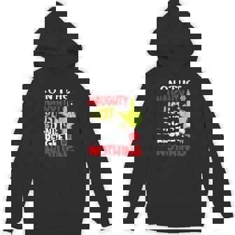 On The List Of Naughty And I Regret Nothing Christmas Unisex Hoodie - Monsterry