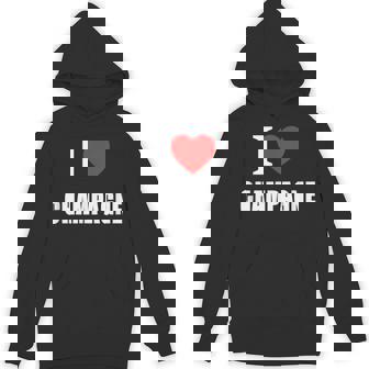 I Love Champagne For Sparking Wine Lovers And Drinkers Unisex Hoodie - Monsterry