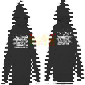Merry Christmas Snowman Coffee Cups Latte Winter Pajamas Premium Unisex Hoodie - Monsterry
