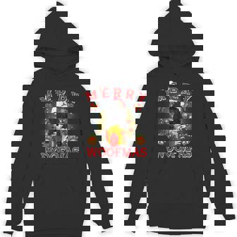 Merry Woofmas Newfoundland Dog Christmas Ornaments Unisex Hoodie - Monsterry