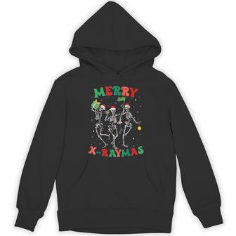 Merry X-Raymas Radiology Skeleton Rad X-Ray Tech Christmas Unisex Hoodie - Monsterry