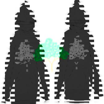 Music Tree Sheet Notes Leaves Piano Violin Drum Guitar Lover Unisex Hoodie - Monsterry