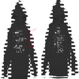 Nice Naughty Bank Teller Christmas List Xmas Santa Claus Unisex Hoodie - Monsterry