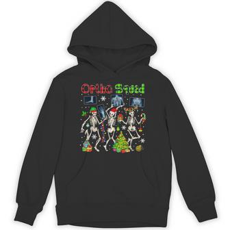 Ortho Squad Xmas Three Santa Reindeer Eleven X-Ray Skeletons Unisex Hoodie - Monsterry