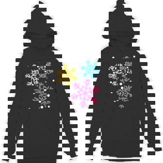 Pansexual LGBTQ Winter Holidays Snowflakes Cute Pan LGBT Tank Top Unisex Hoodie - Monsterry