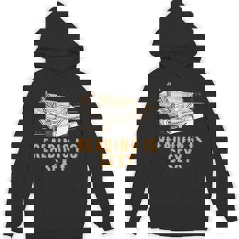 Reading Is Sexy Bookworm Humor Book Lover Literature Unisex Hoodie - Monsterry