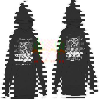 Retro Groovy Cowboy Snowmans Western Cactus Howdy Christmas Unisex Hoodie - Monsterry