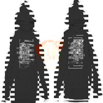 Retro Tech Stack 80s 90s Nostalgia Analog TV Cameras Unisex Hoodie - Monsterry