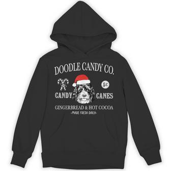 Santa Bernedoodle Doodle Mom Christmas Vintage Holiday Unisex Hoodie - Monsterry