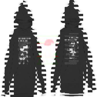 Santa French Bulldog Dog Holiday Ugly Christmas Xmas Unisex Hoodie - Monsterry