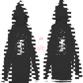 Santa Happy Bear Wrapped Up In Christmas Tree Unisex Hoodie - Monsterry
