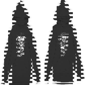 Santa Muerte Dead Sugar Skull Female Deity Satanic Mexican Unisex Hoodie - Monsterry